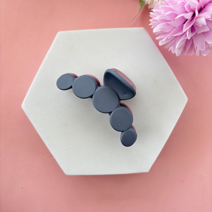 Dual Colour Dotted Hair Claw - Medium