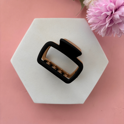 Dual Colour Square Hair Claw - Medium