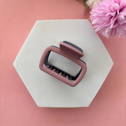 Dual Colour Square Hair Claw - Medium