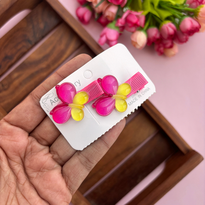 Double Colour Butterfly Hair Clips