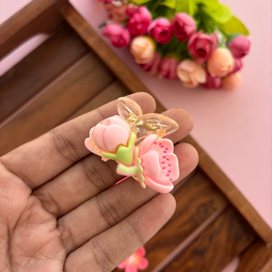 Ceramic Flower Hair Claw - Small